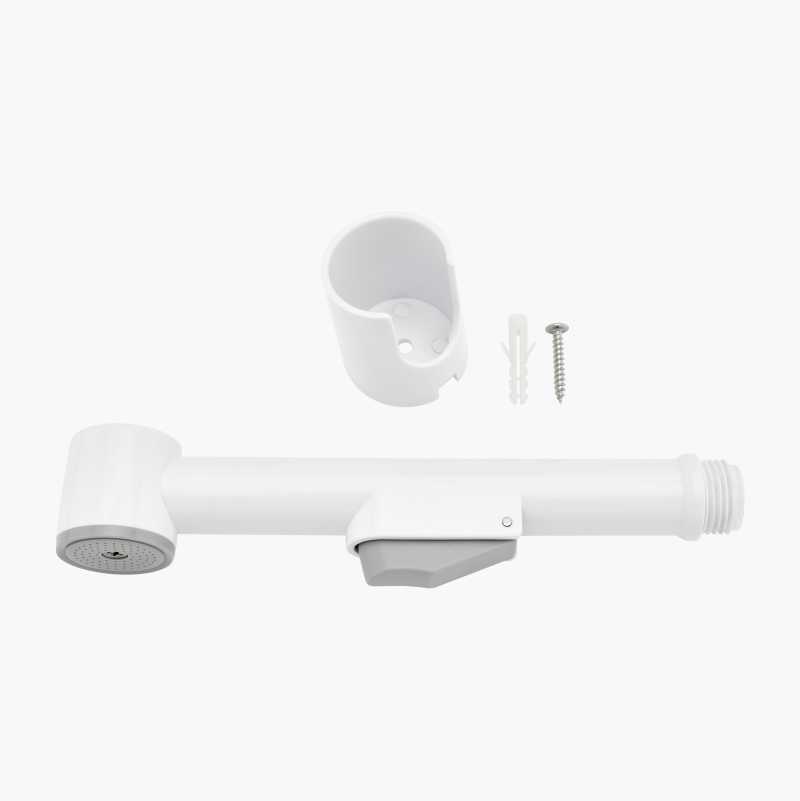 Shower handle, white Biltema.dk