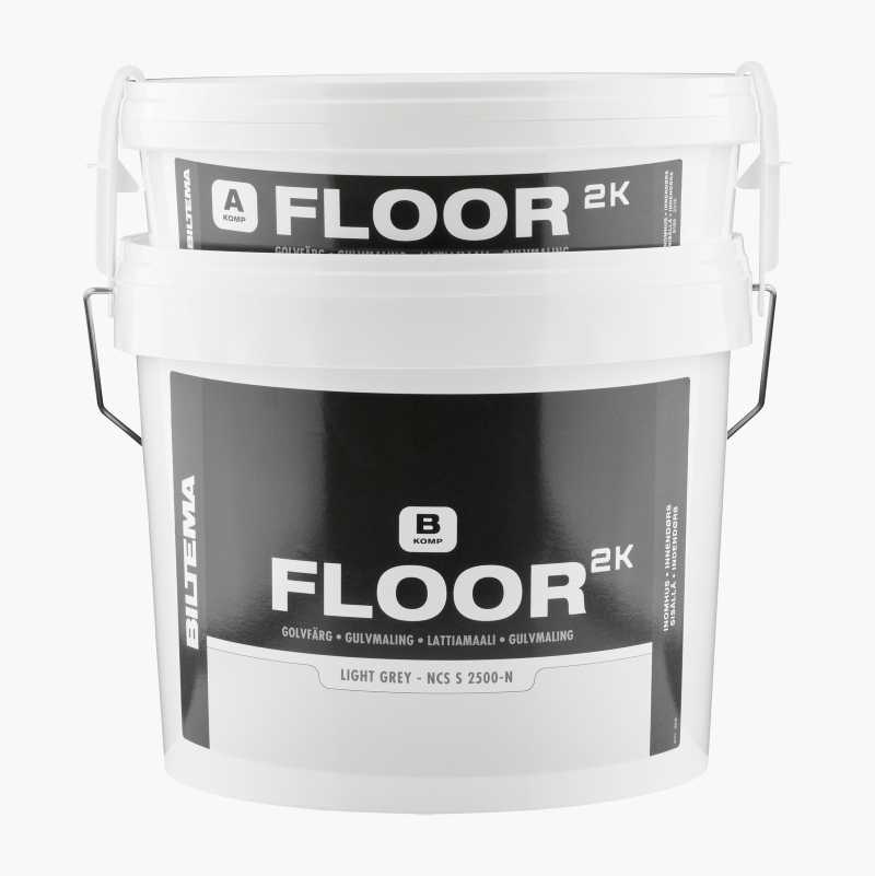 Floor paint FLOOR 2K, light grey Biltema.fi
