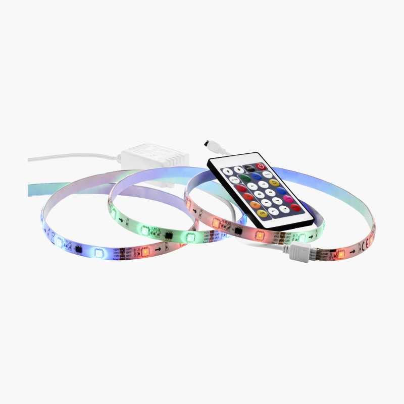 LED-list, digital RGB, startsett 2 m - Biltema.no