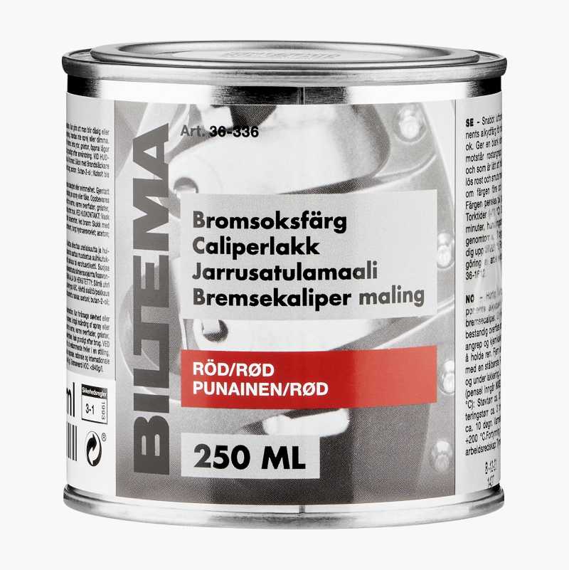Bromsoksfärg, röd, 250 ml - Biltema.se