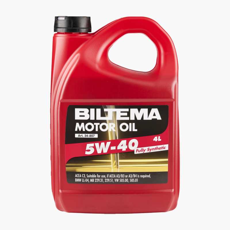 Fully synthetic motor oil 5W-40, ACEA C3, A3/B3, A3/B4, 4 litre