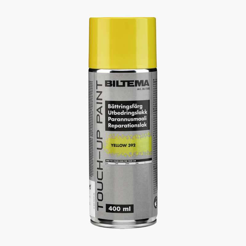 Touchup paint, yellow, 400 ml Biltema.se