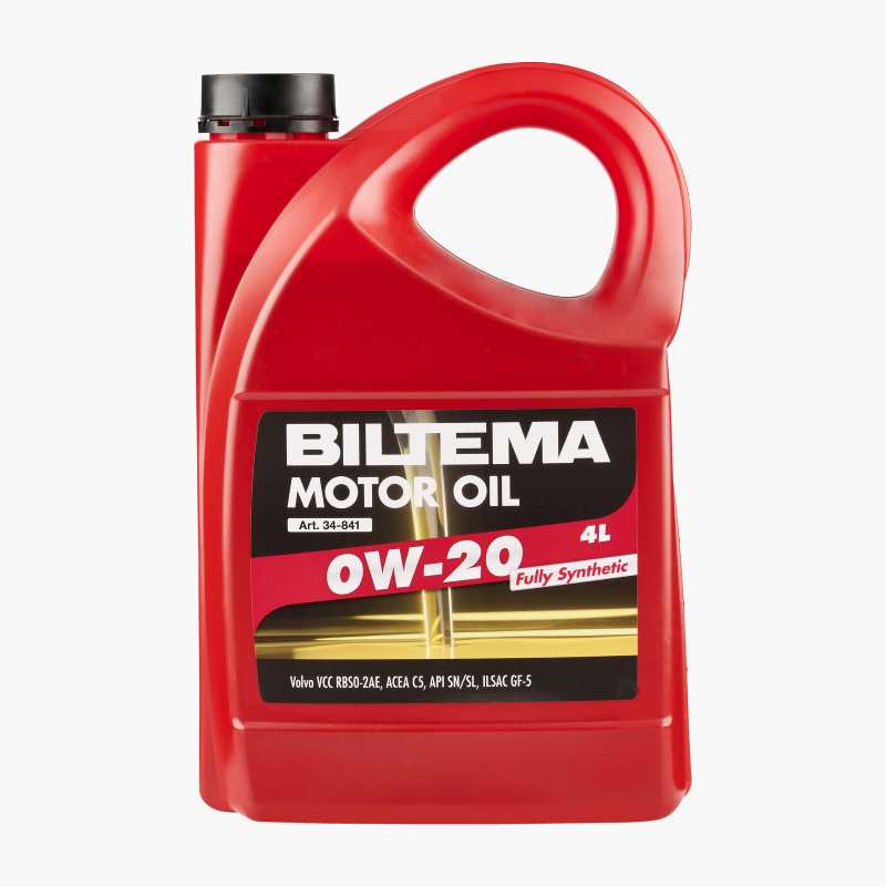 Fully synthetic motor oil 0W-20, ACEA C5, 4 litre