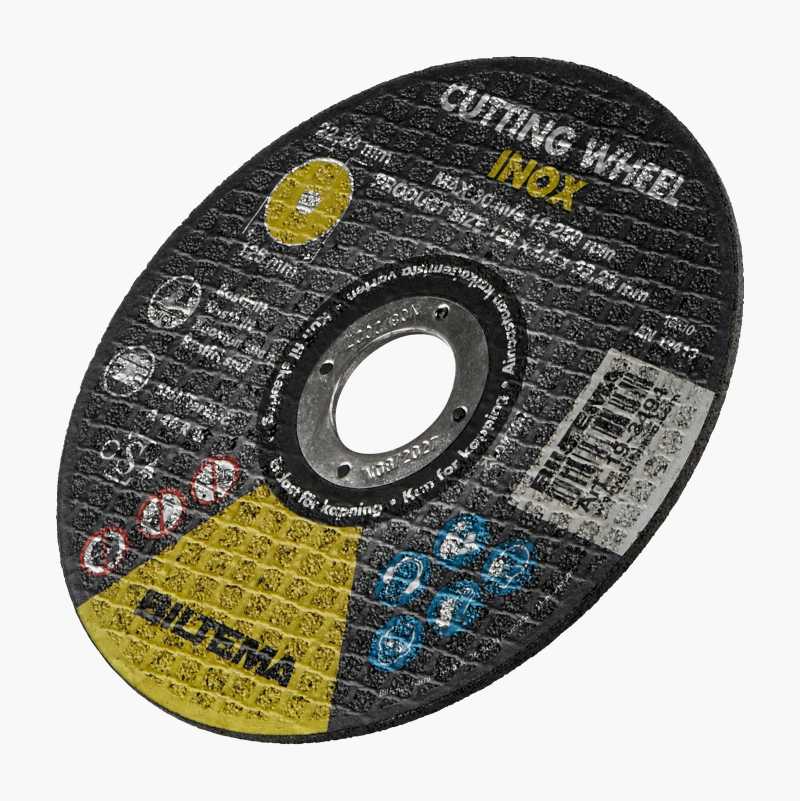 Cutting disc stainless, flat, 125 mm Biltema.dk