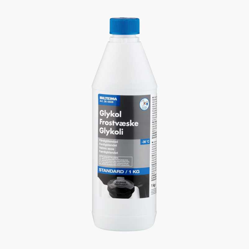 Frostvæske (glykol), ferdigblandet, 1 kg - Biltema.no