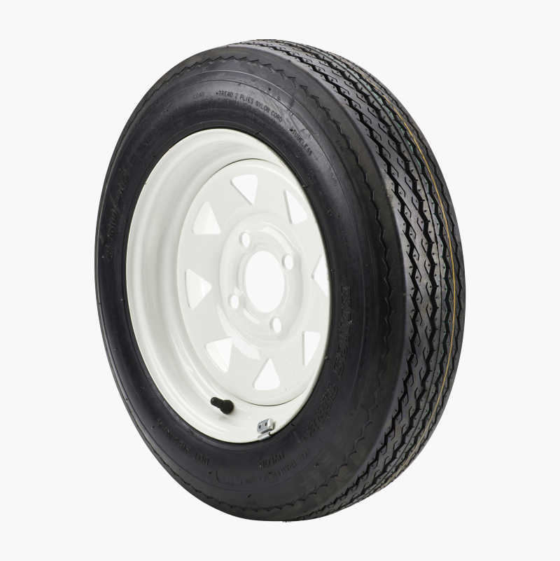 Pneumatic rubber wheels with steel rims, 4,80 x 12"