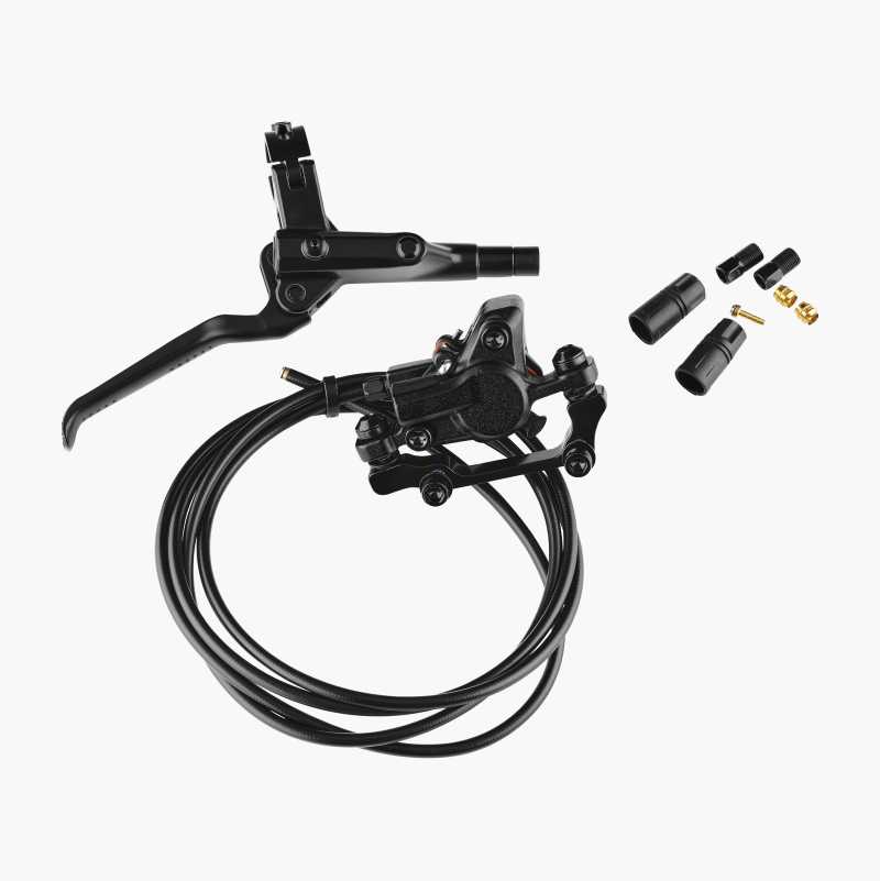 Hydraulic disc brake set, rear