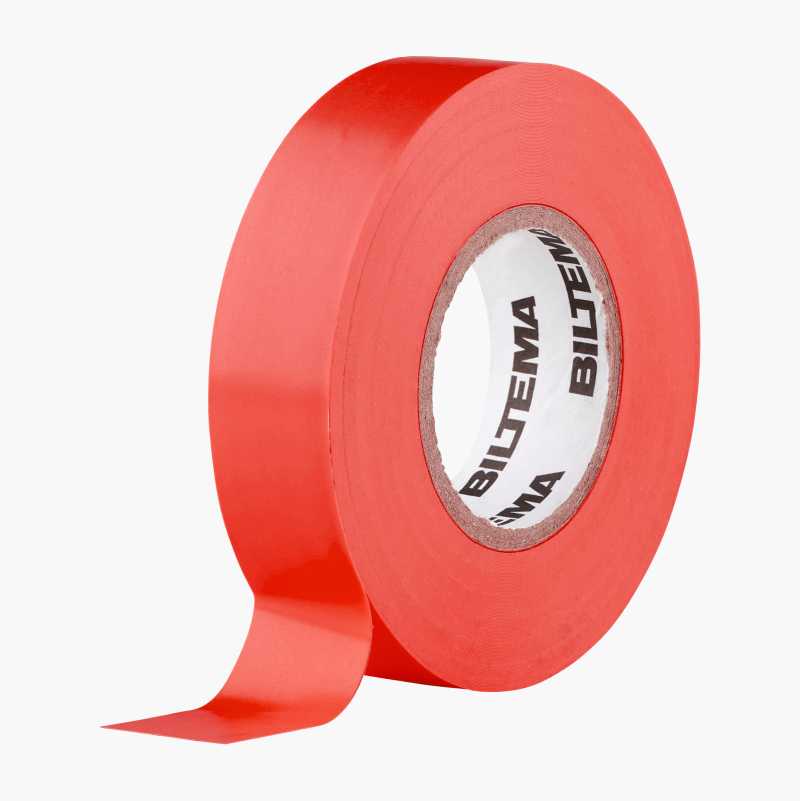 Eltejp, röd - Biltema.se