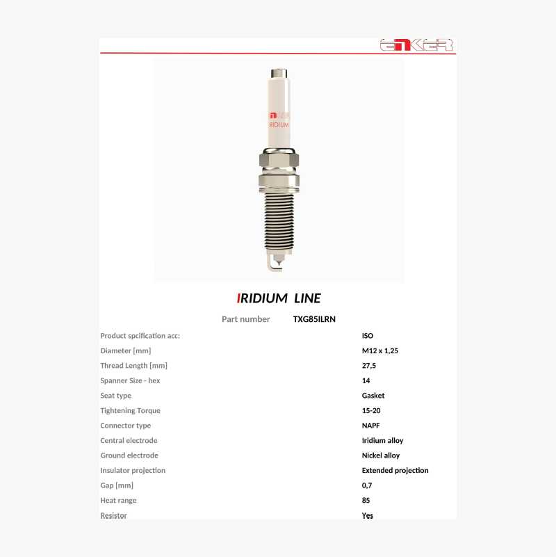 Spark plug TXG85ILRN