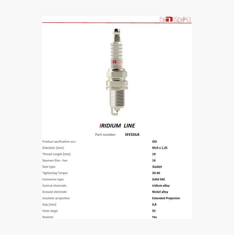 Spark plug SFE55ILR