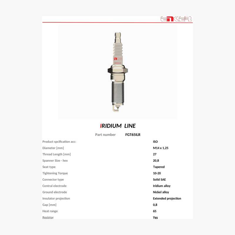 Spark plug FGT65ILR