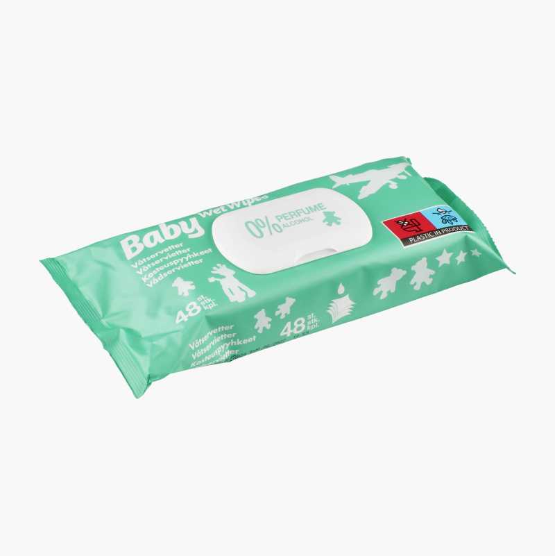 Baby Wet Wipes, 48-pack - Main Image