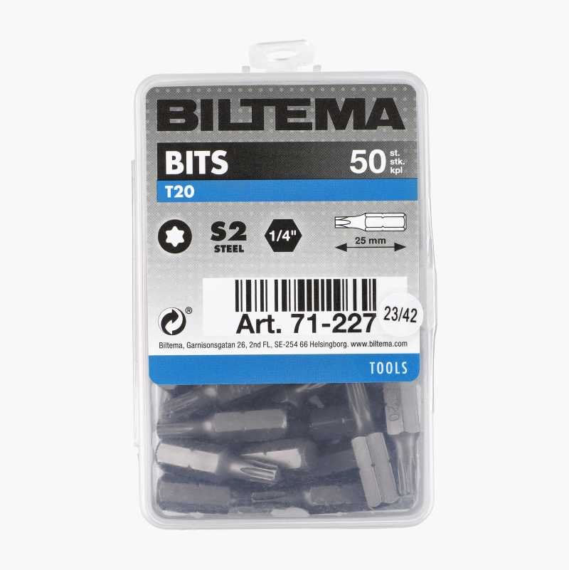 Bit set torx t20 biltema se