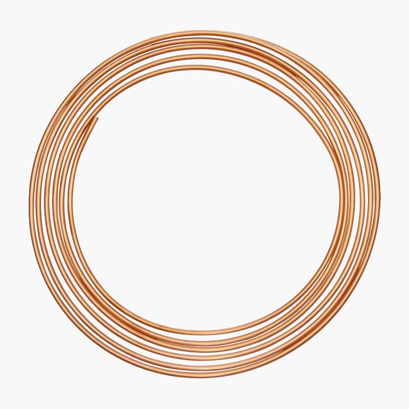 Brake pipe 3/16", copper, 5 m