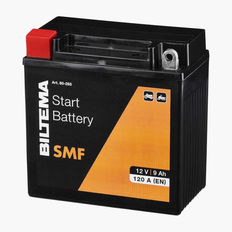 Motorcycle battery SMF, 12 V, 9 Ah, 136 x 75 x 141 mm