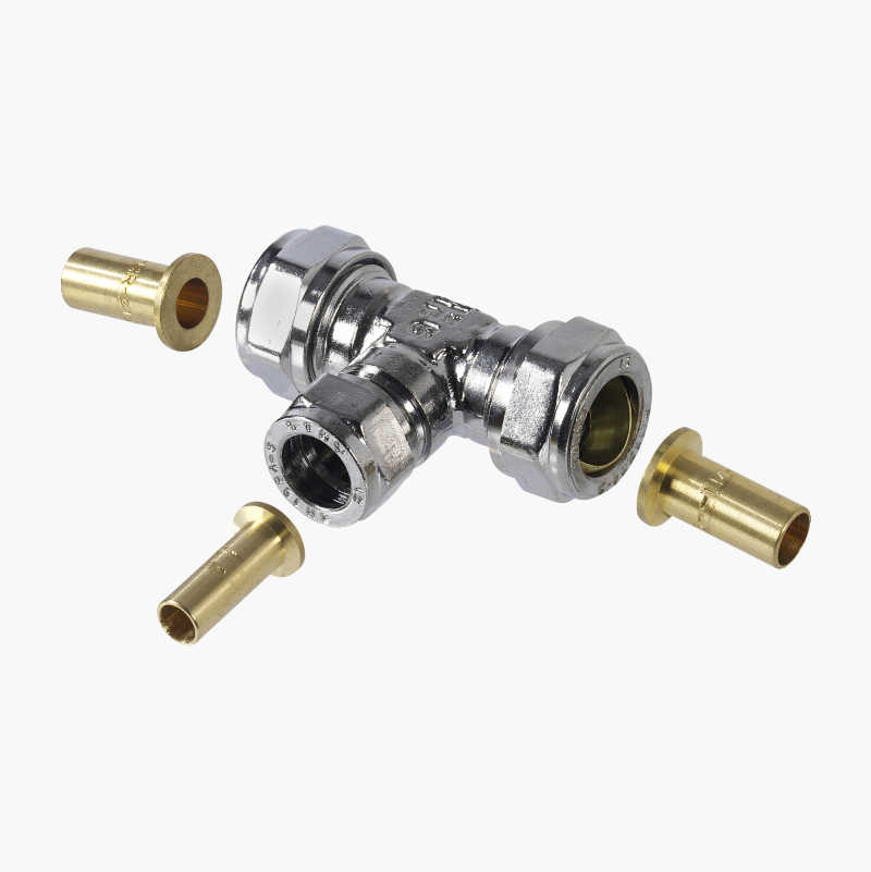 PEX T-rör, 15 x 12 x 15 mm - Biltema.se
