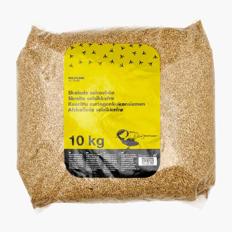 Shelled Sunflower Seeds, 10 kg Biltema.se