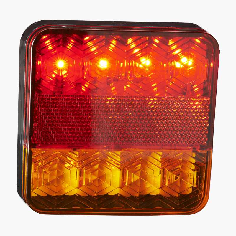 Rear lamp, LED, 112 x 112 mm