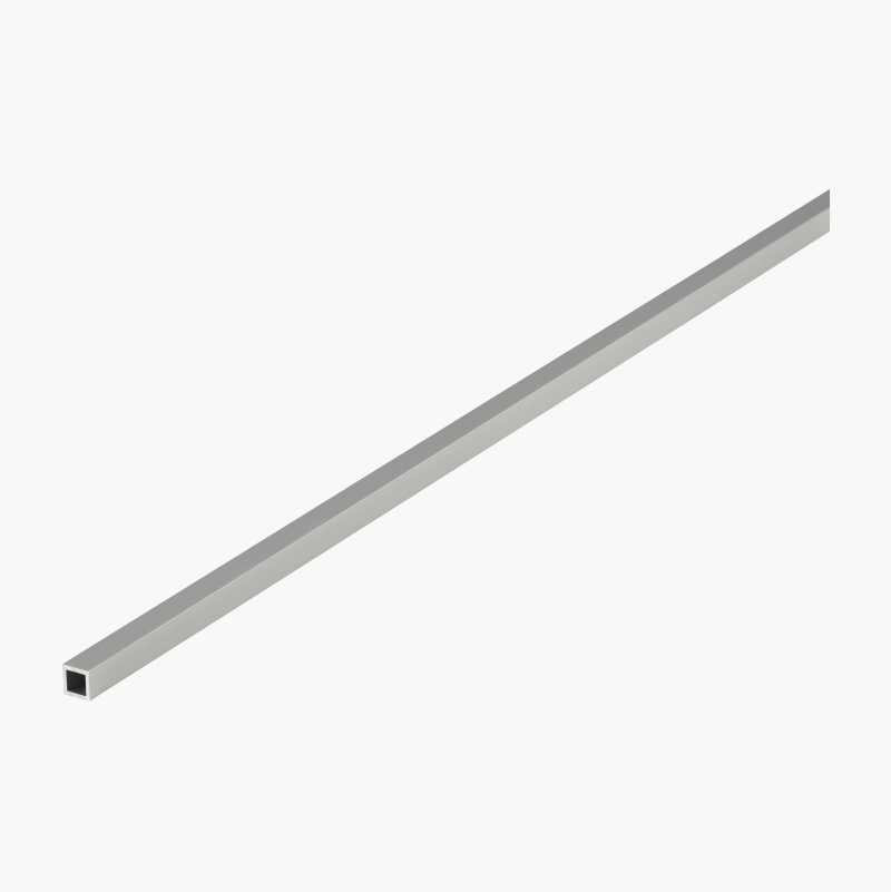 Aluminium pipe, 10 x 10 x 1000 mm