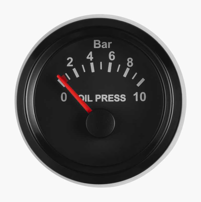 Oil pressure gauge, analogue