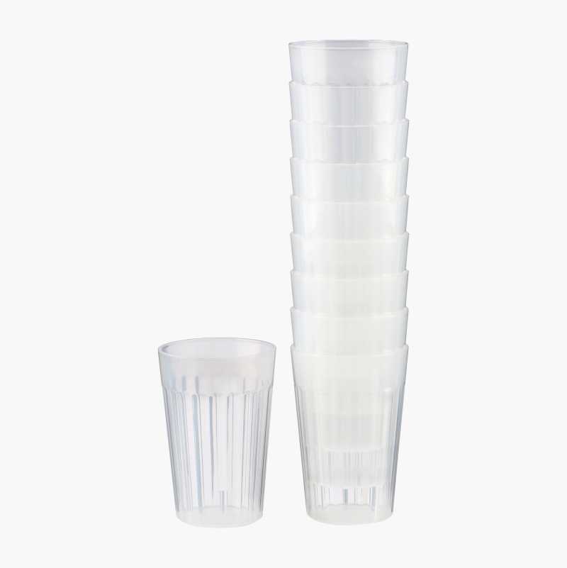 Plastglas 30 cl, 10 st. - Biltema.se