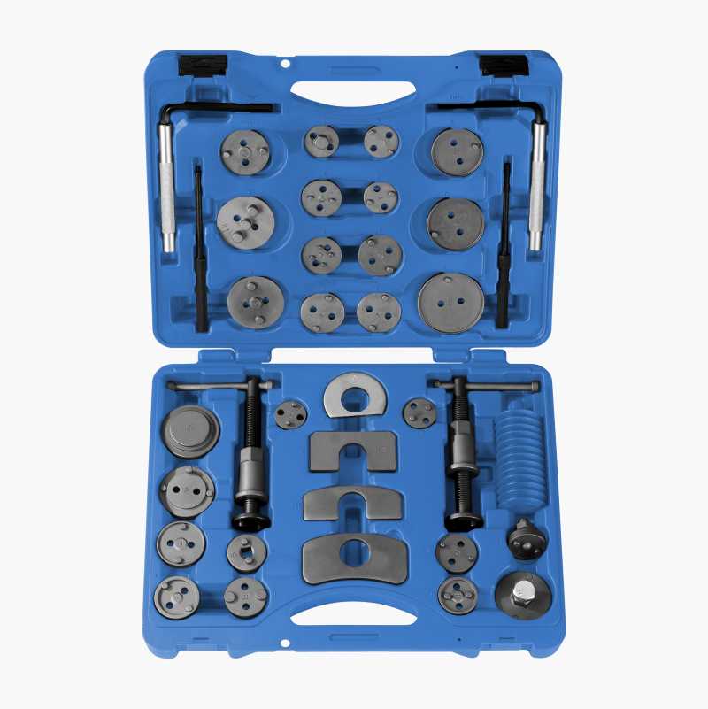 Brake piston tool kit, 37 parts
