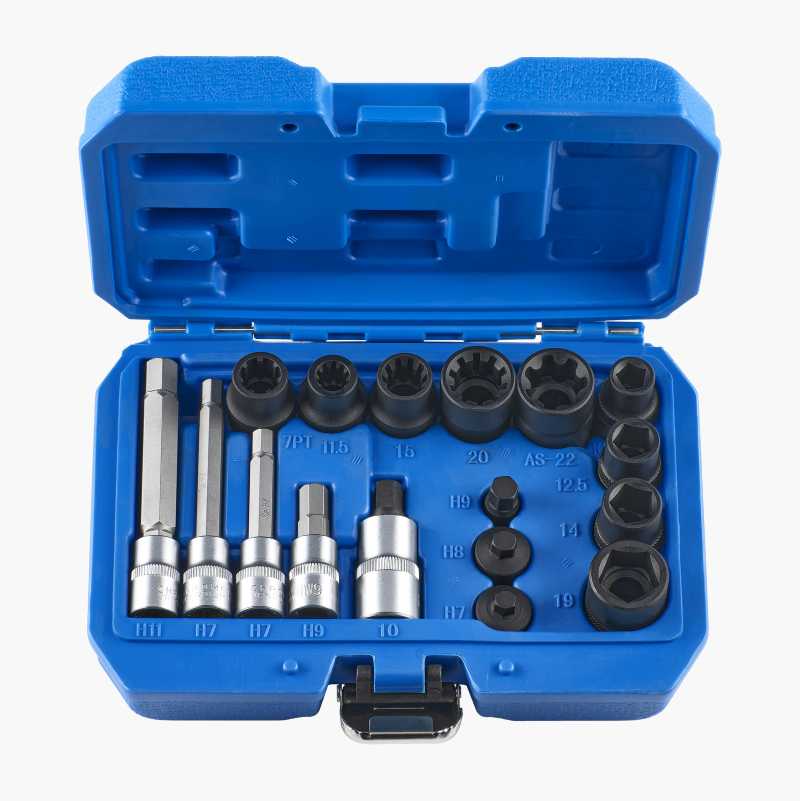Brake caliper tool, 17 parts