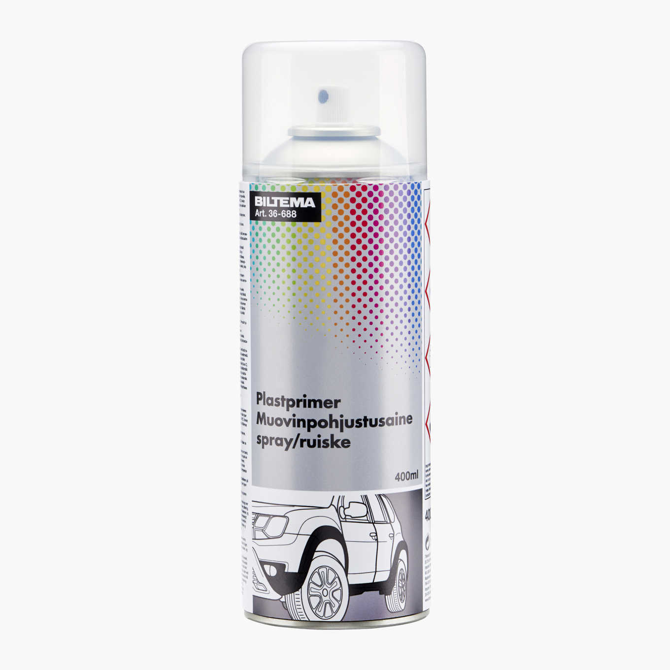 MIPA Riempitivo per plastica aerosol 400ml - Primer grigio - CROP