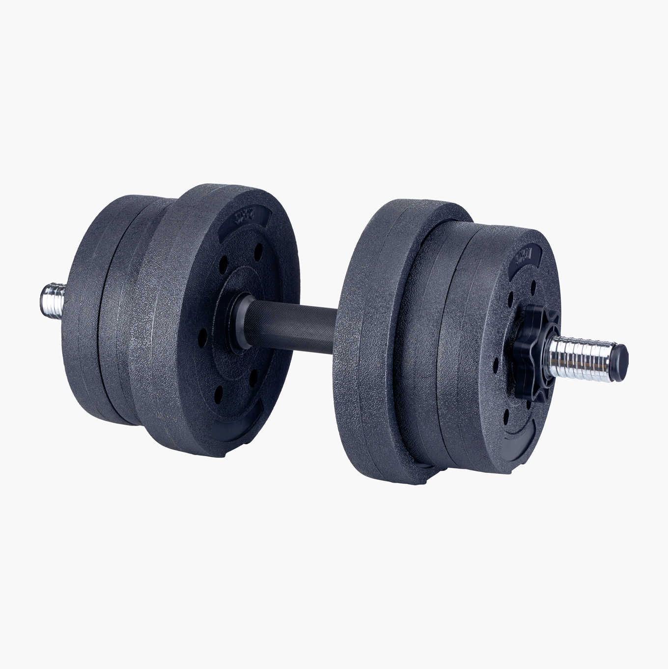 Hardcastle 30Kg Adjustable Dumbbell Barbell Weight Set Grey atelier