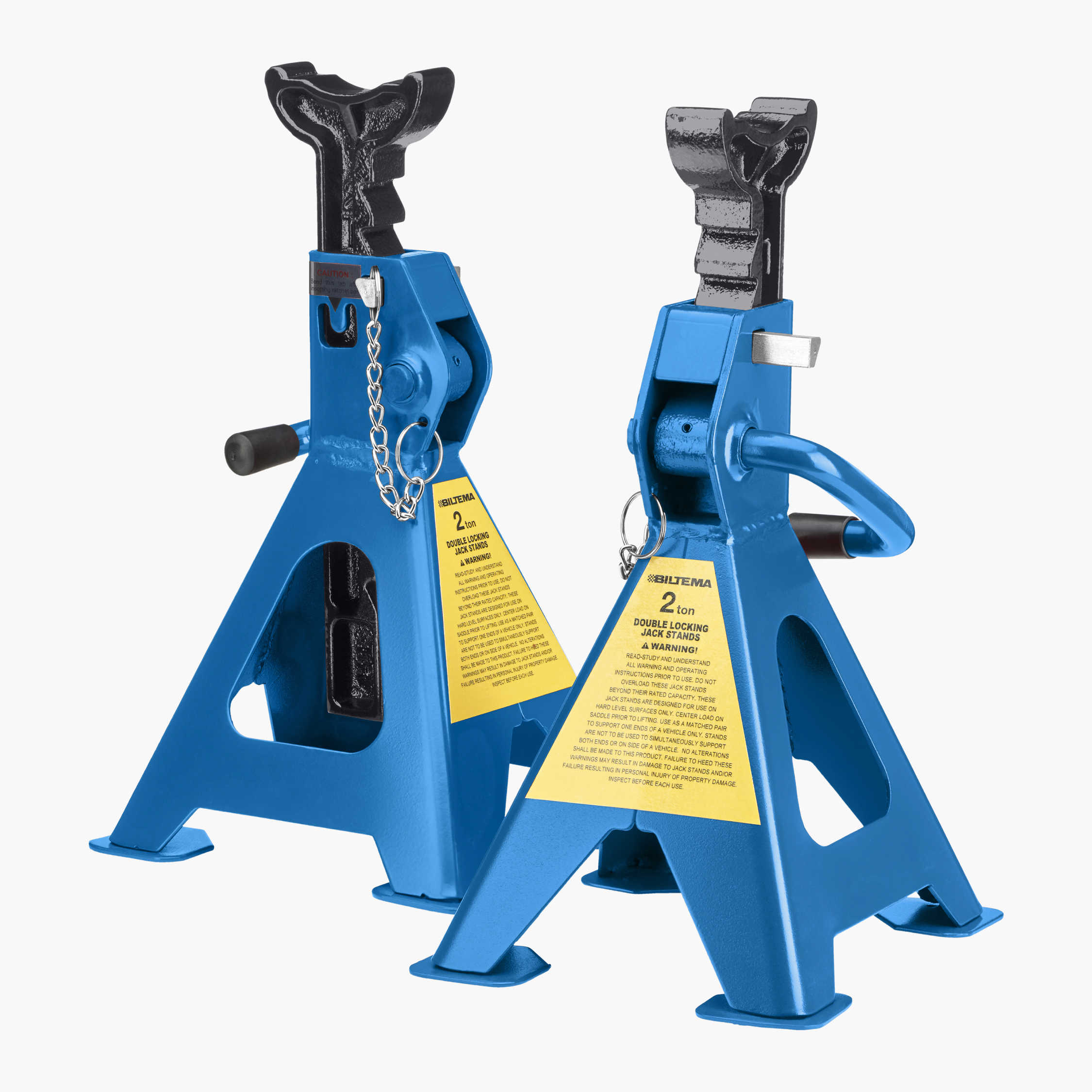 different colours - Lifting range: 285-425 mm Blue | no. 401672 TecTake Set of 2 Axle Stands 3 tonne 