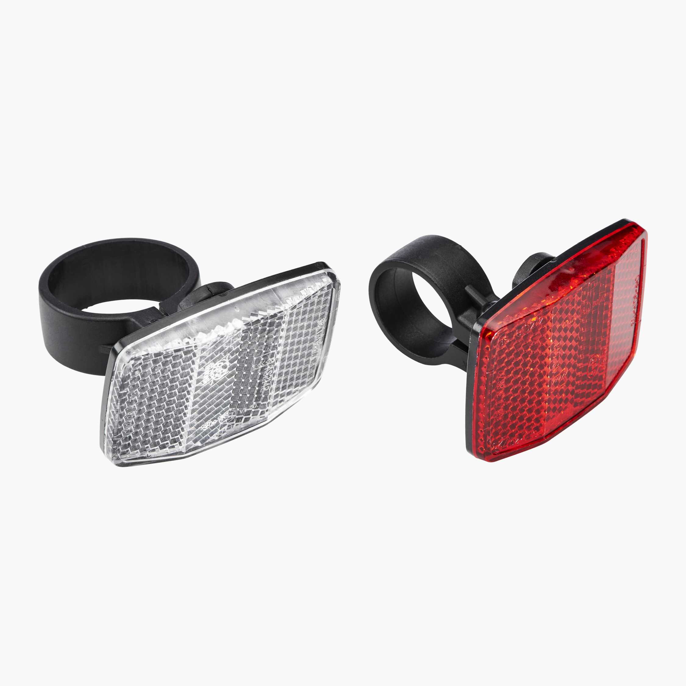 Bicycle Front Reflector – Mounts On Brake Bolt, Angle Adjustable, White – BUMM 313/5 W-F