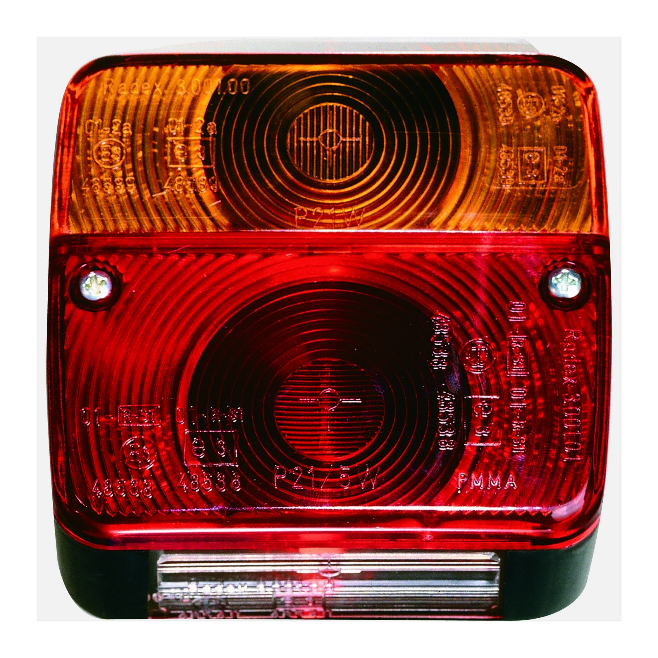 PROZOR 2PCS Tail Lights E-mark E11 Certification Rear Stop Lights 14LEDs LED Trailer Lights Super Bright Rear Lights IP65 Waterproof for 12V Trucks Vans Trailers Etc