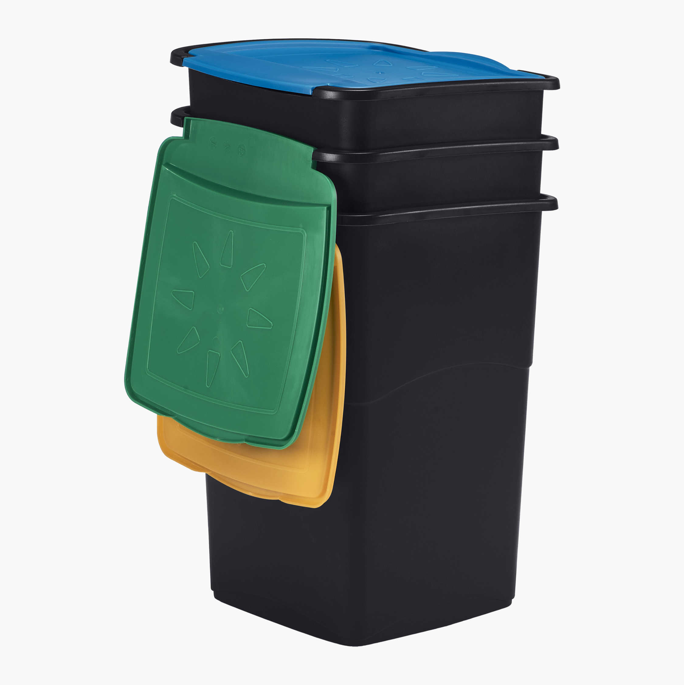 3Bags_Lightweight MoonWorld Recycling Bag Recycle Box Bins Waterproof Velcro attachments SR1017 