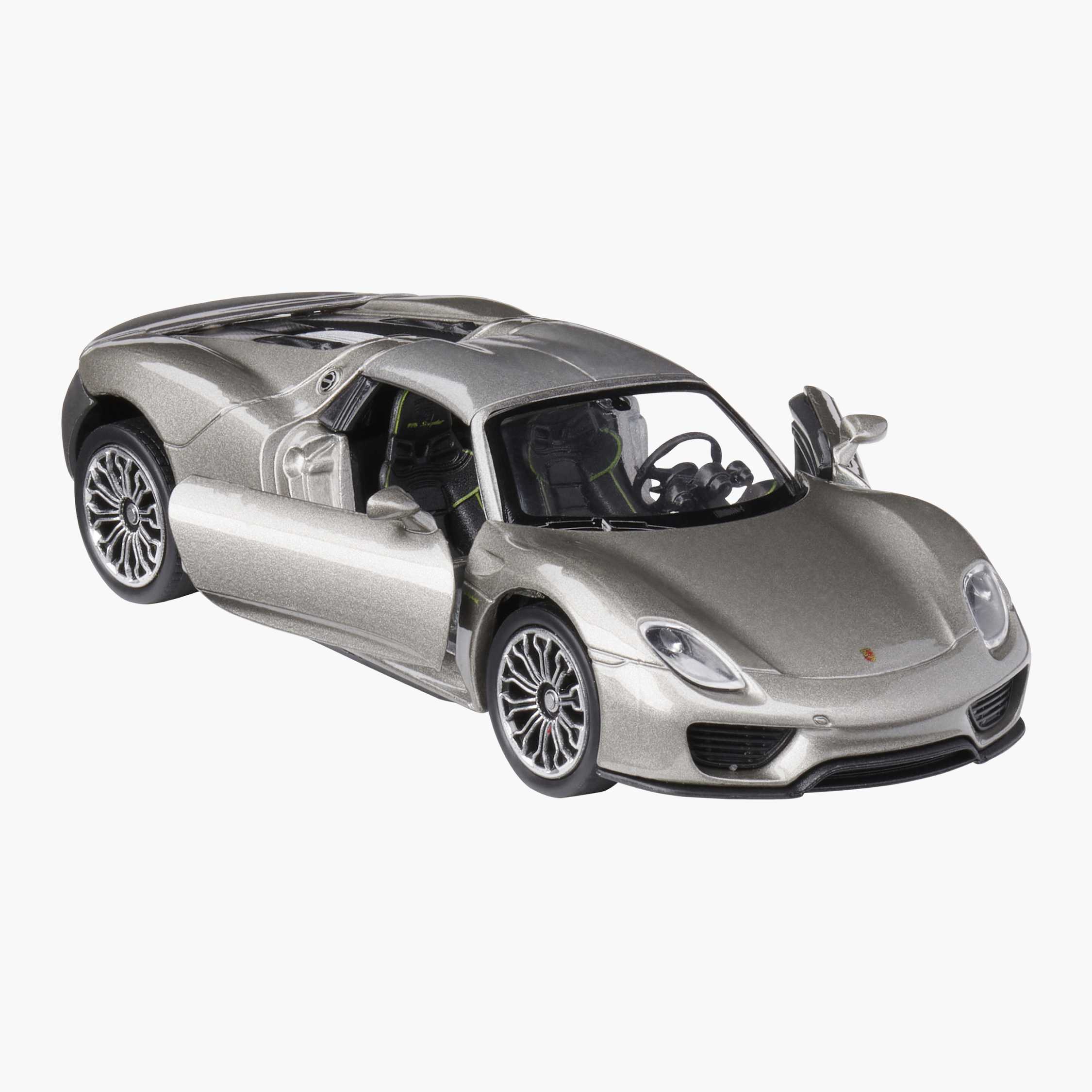 Bburago  18 – 21076 GY  Porsche 918 Spyder Car Toy Grey 