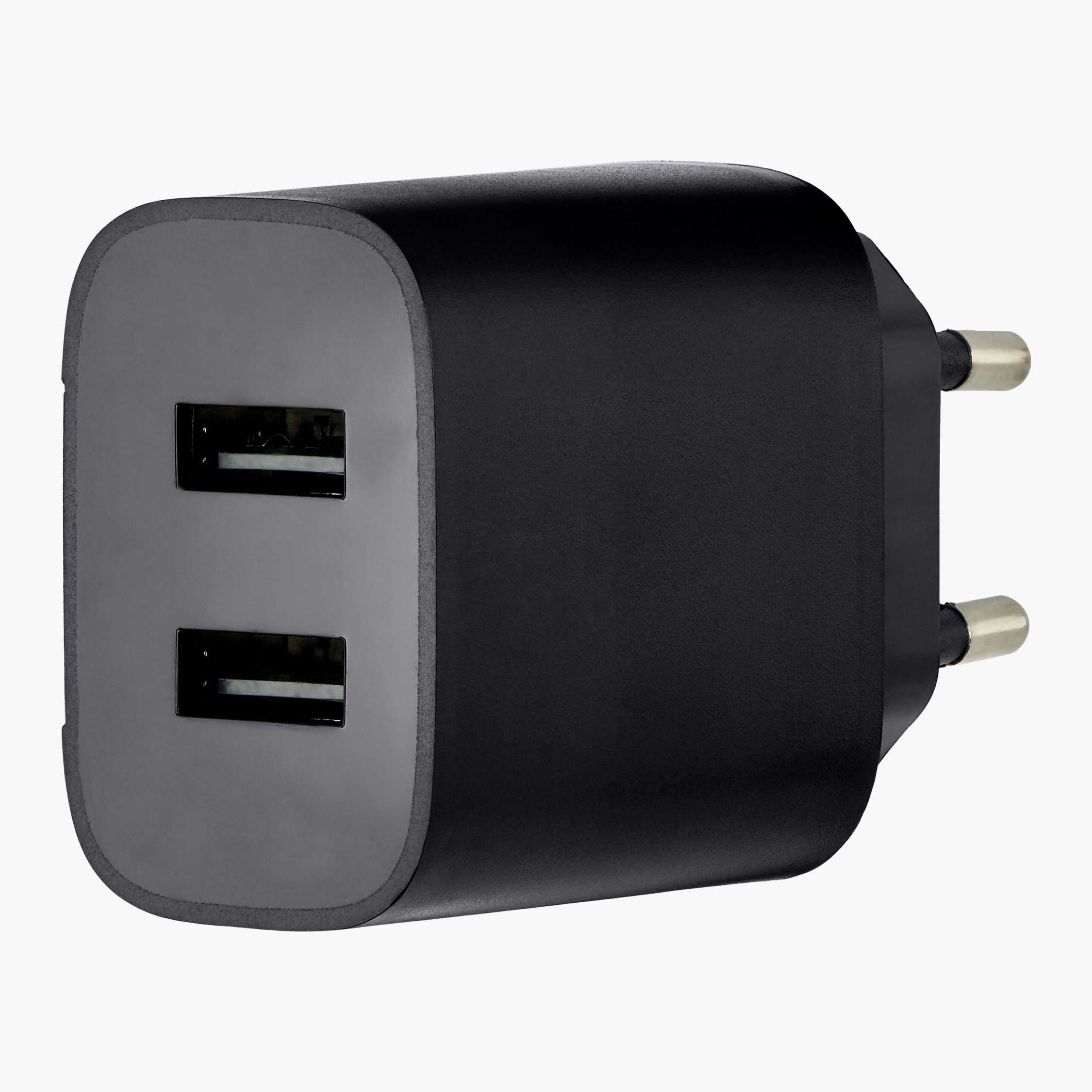 USB charger with 2 ports, Type A, 2.4 A - Biltema.no