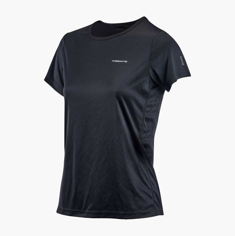 Trænings-T-shirt, sort - Biltema.dk