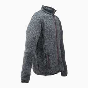 grey fleece coat