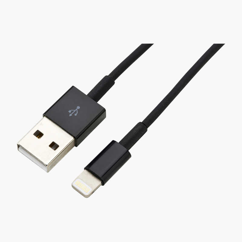 USB cable with Lightning Connector, 1 m Biltema.no