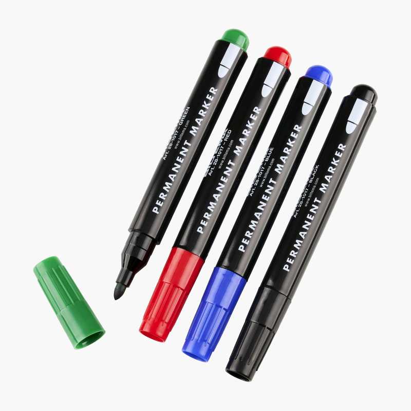 Explosive Pens Marker pens, round tip, 4-pack - Biltema.se