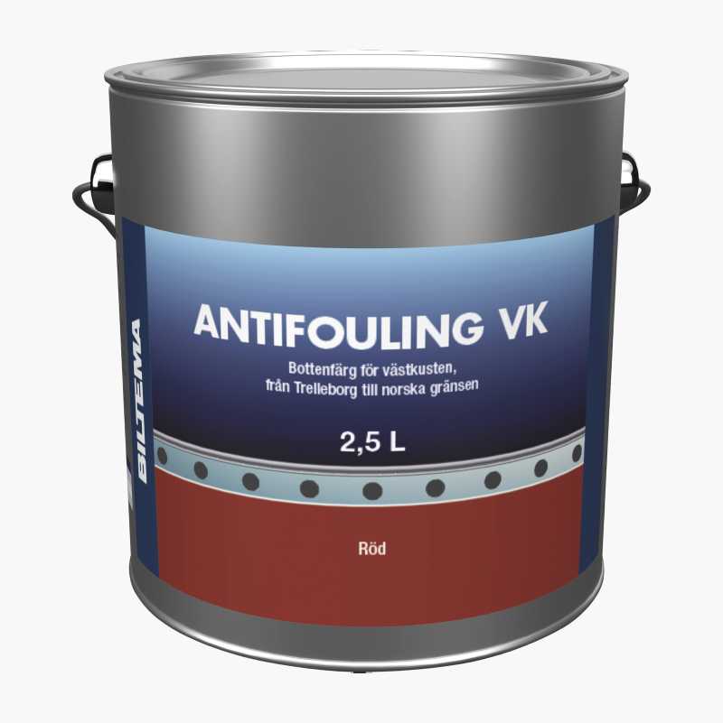 Bottenfärg, kopparoxidbaserad, röd 2,5 liter - Biltema.se