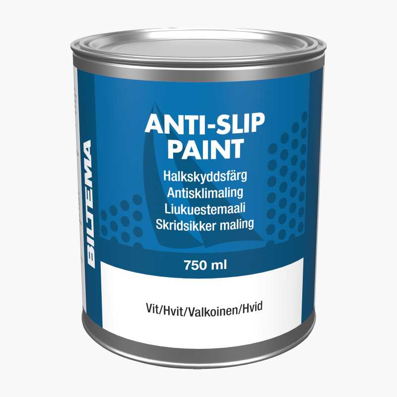 Halkskyddsfärg vit, 0,75 liter - Biltema.se