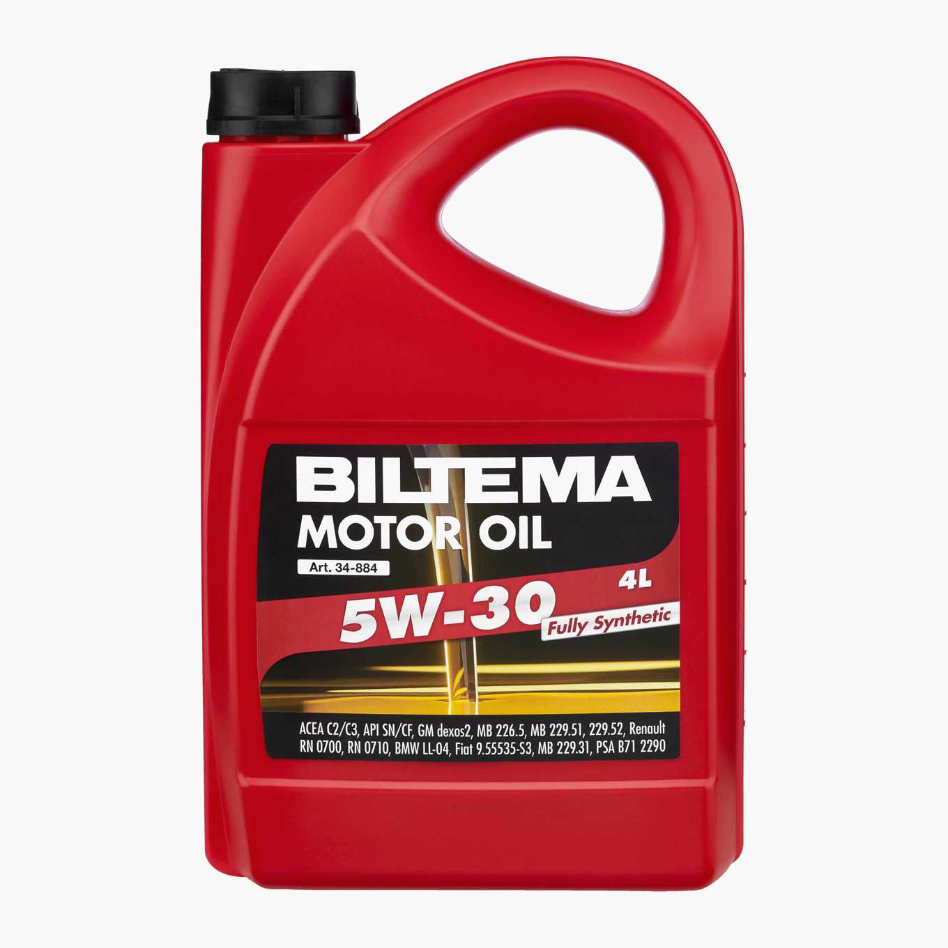 Fully synthetic motor oil 5W-30, ACEA C2, C3, 4 litre 