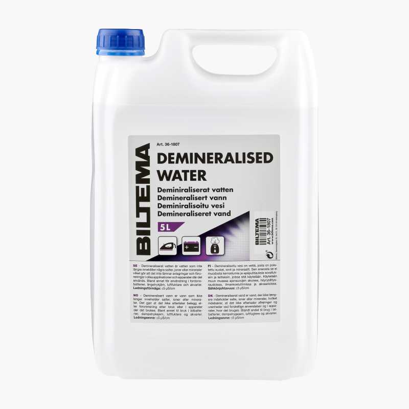 Demineralised water, 5 litre - Biltema.no