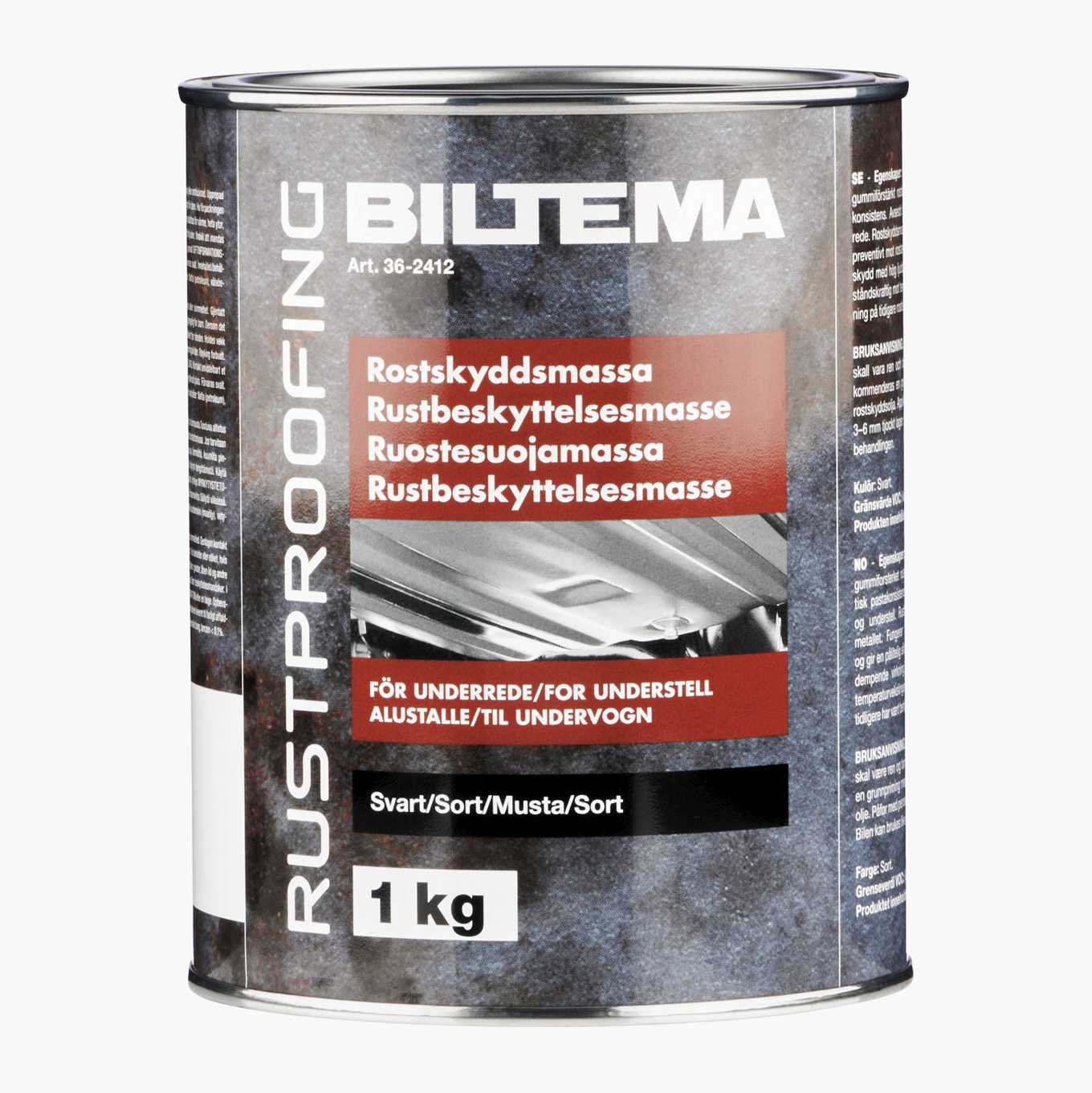 Rustproofing undercarriage compound Biltema.no