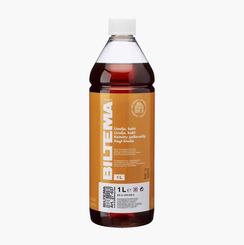 Linseed oil, cooked, 1 litre Biltema.fi