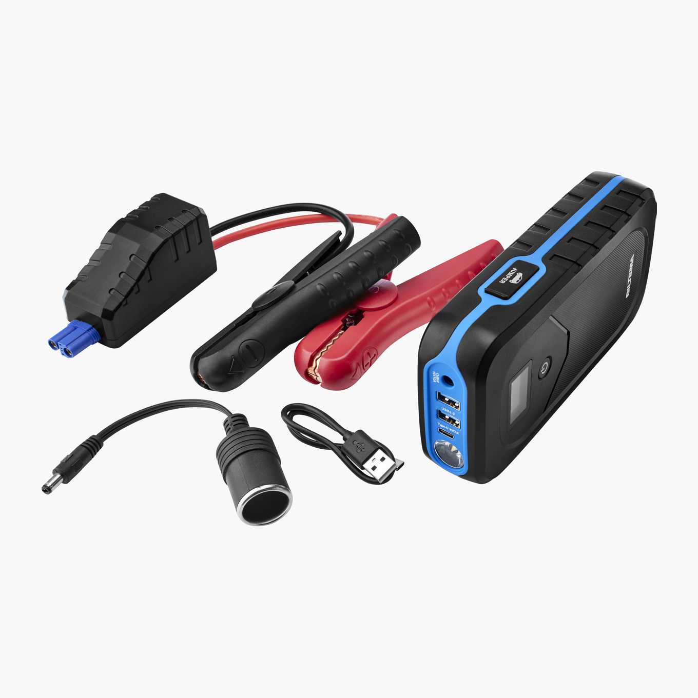 Jump starter 12 V with power bank, 1200 A 