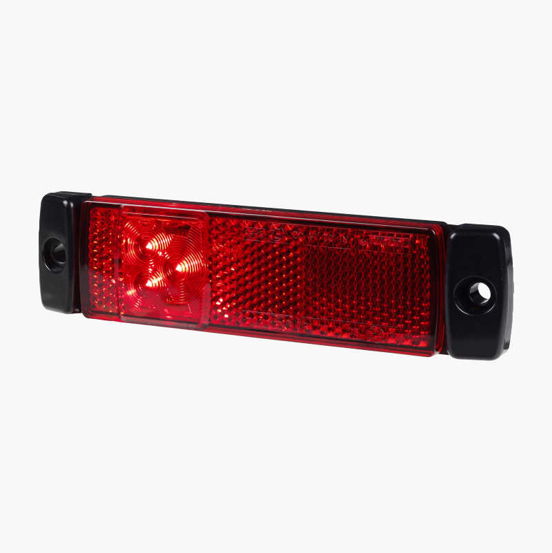 Positionsljus bak och reflex, röd, 130 x 32 mm - Biltema.se