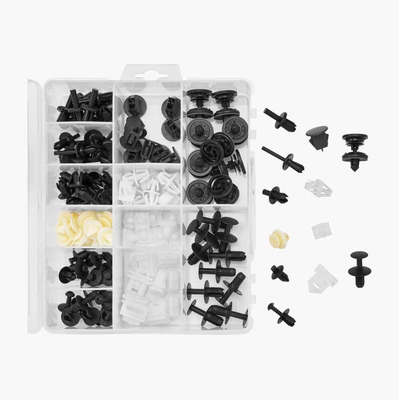 Trim clips for Volvo, 120 parts Biltema.fi