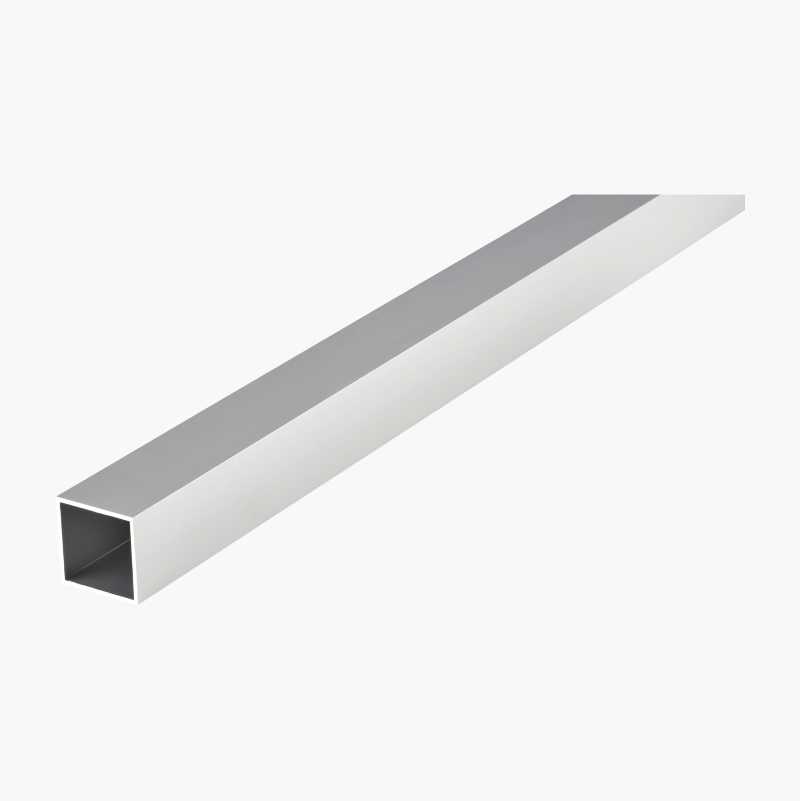 Firkantet rør, aluminium, 30 x 30 x 2000 mm - Biltema.dk
