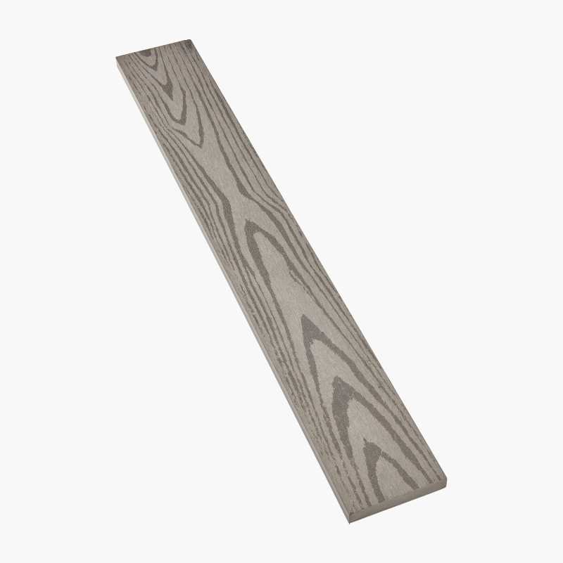 Täcklist till komposittrall, 2800 x 70 x 12 mm, ljusgrå Biltema.se